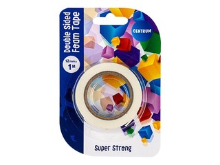 Kahepoolne vahtplastteip Centrum, 12mm x 1m