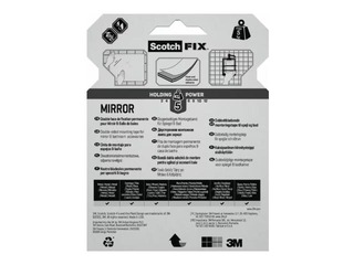 Adhesive tape, double sided 3M Scotch, Bath & Mirror, 19mm x 5m