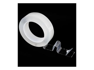 Лента Grand, двусторонняя, прозрачная, 30мм x 5м