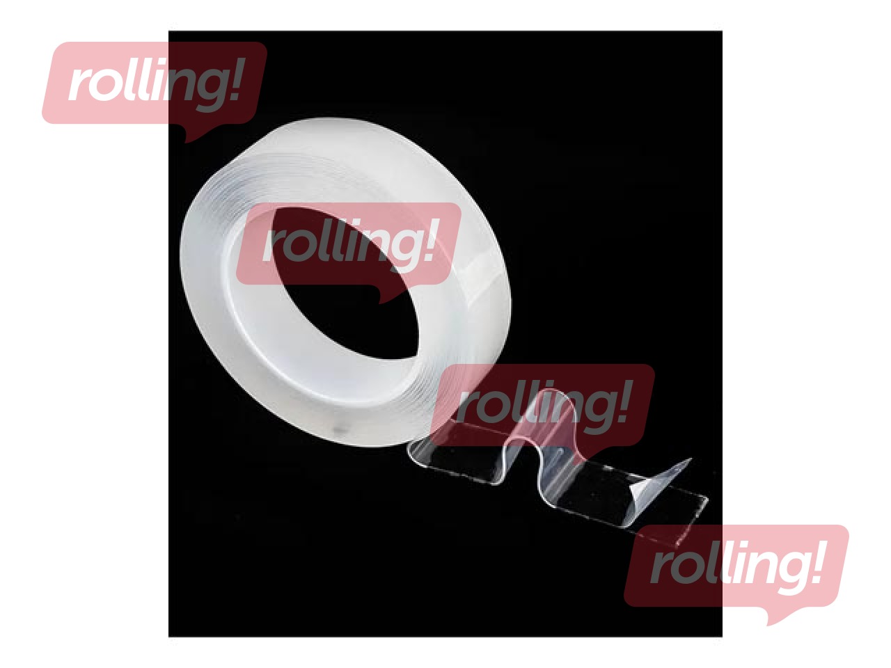 Лента Grand, двусторонняя, прозрачная, 30мм x 5м