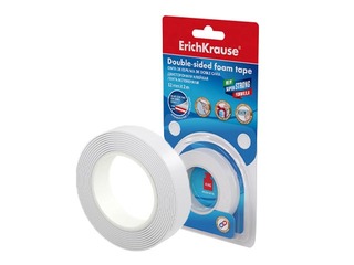Double-sided foam tape ErichKrause, 12mm x 2m