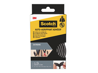 Kinnituslint kahepoolne 3M Scotch Extreme, 25mmx1m, must, 2 rulli