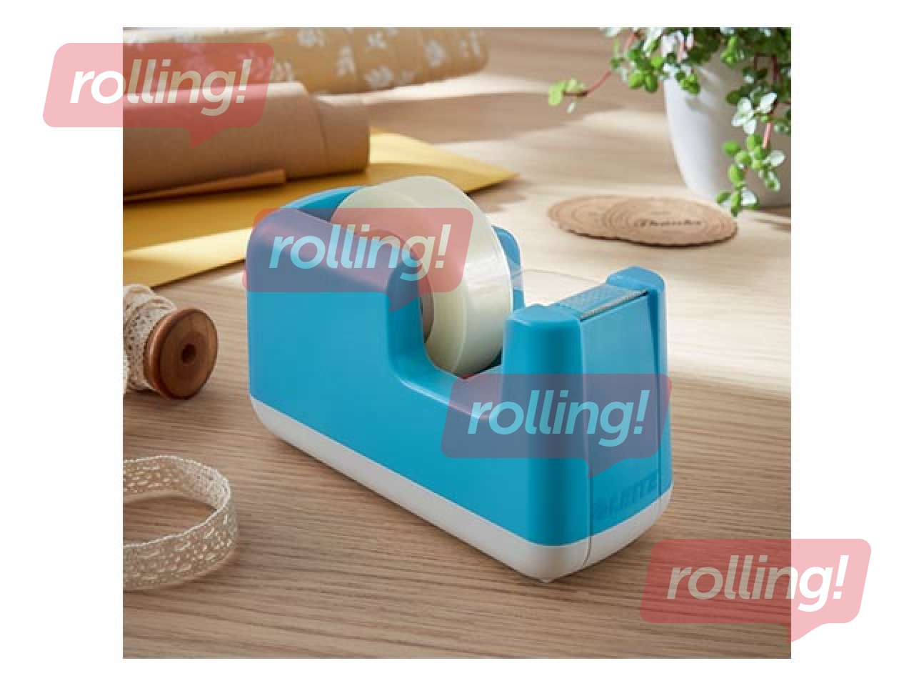 Līmlentes turētājs Leitz Cosy ar līmlenti, zils