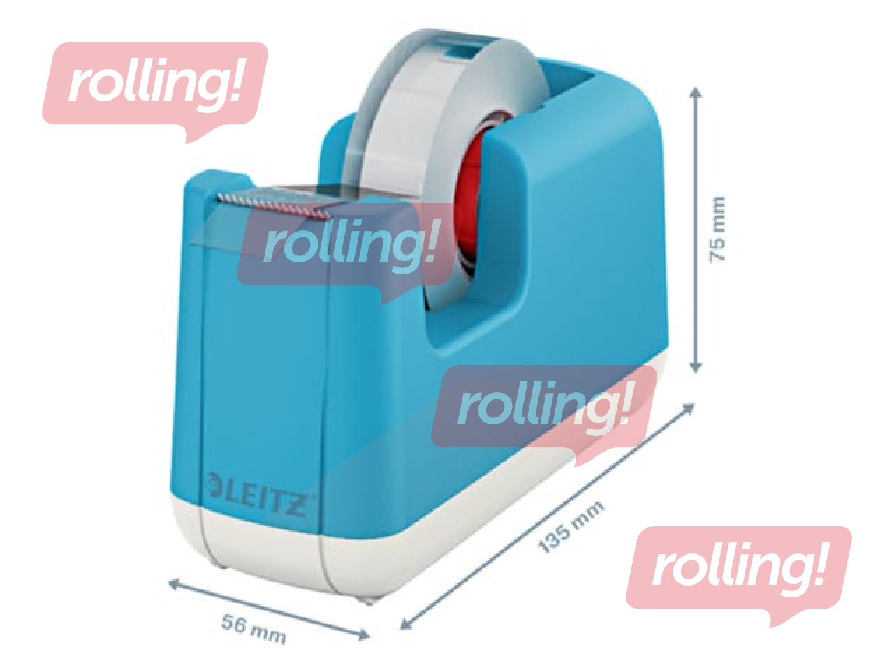 Līmlentes turētājs Leitz Cosy ar līmlenti, zils