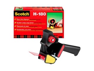 Tape dispenser Scotch H-180, black/red