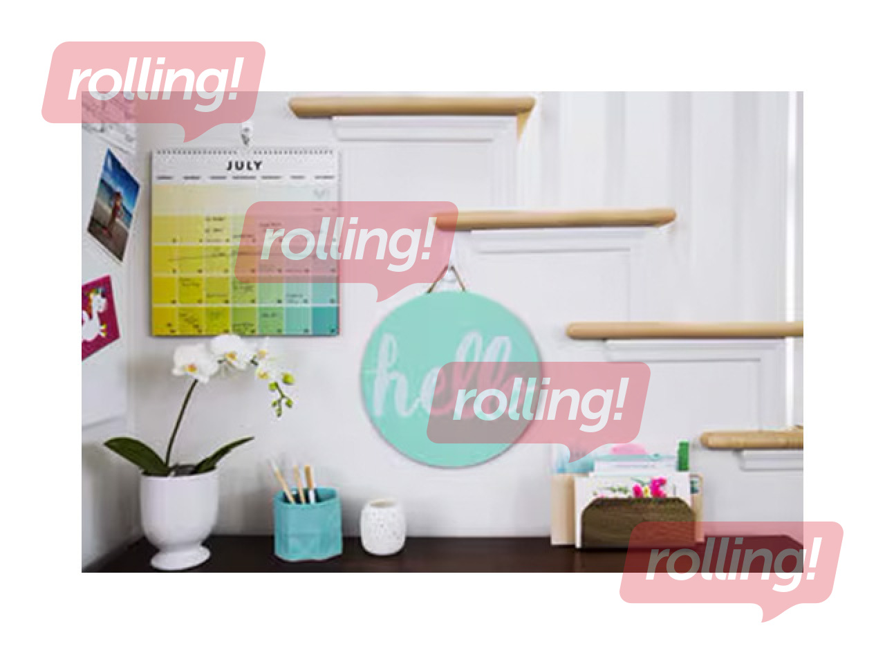 Pakaramais Command Large Utility Hook, plastmasas, pielīmējams, balts