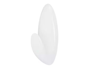 Command Bath Large Towel Hook, plastic, adhesive, white