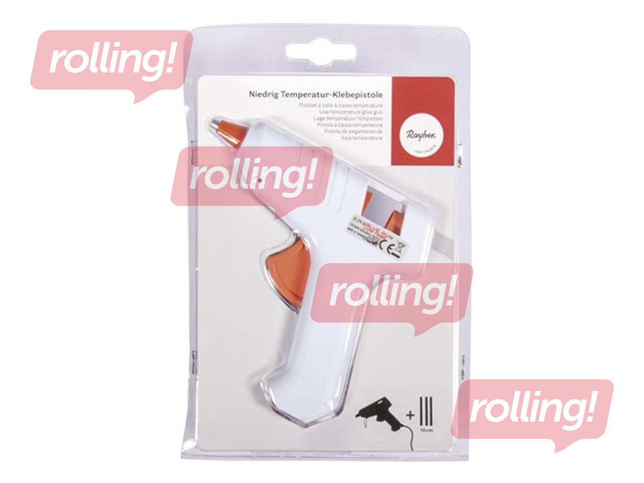 Līmes pistole D7, balta