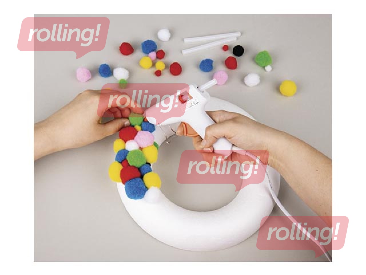 Līmes pistole D7, balta