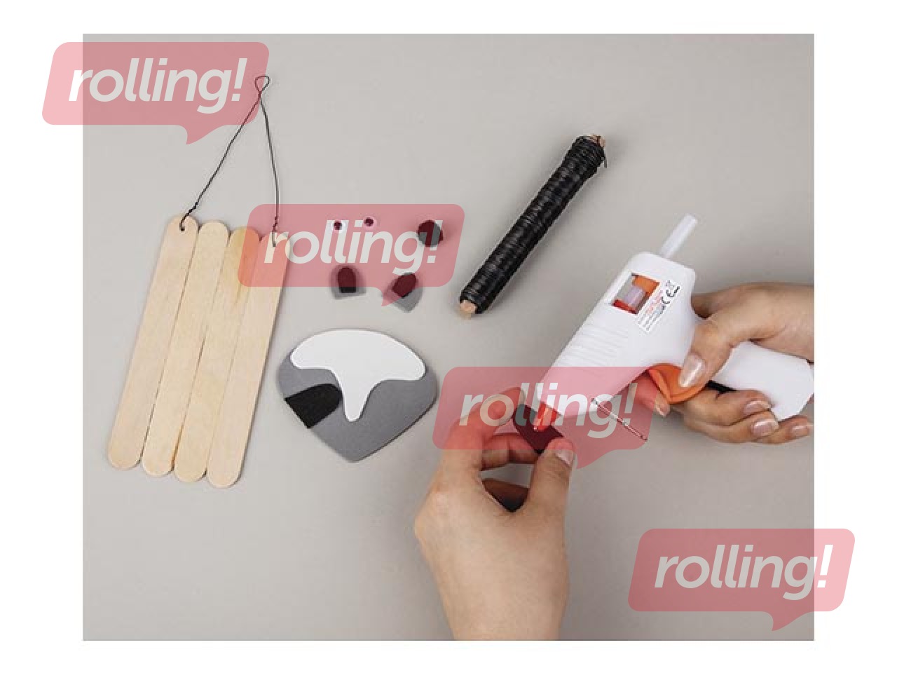 Līmes pistole D7, balta