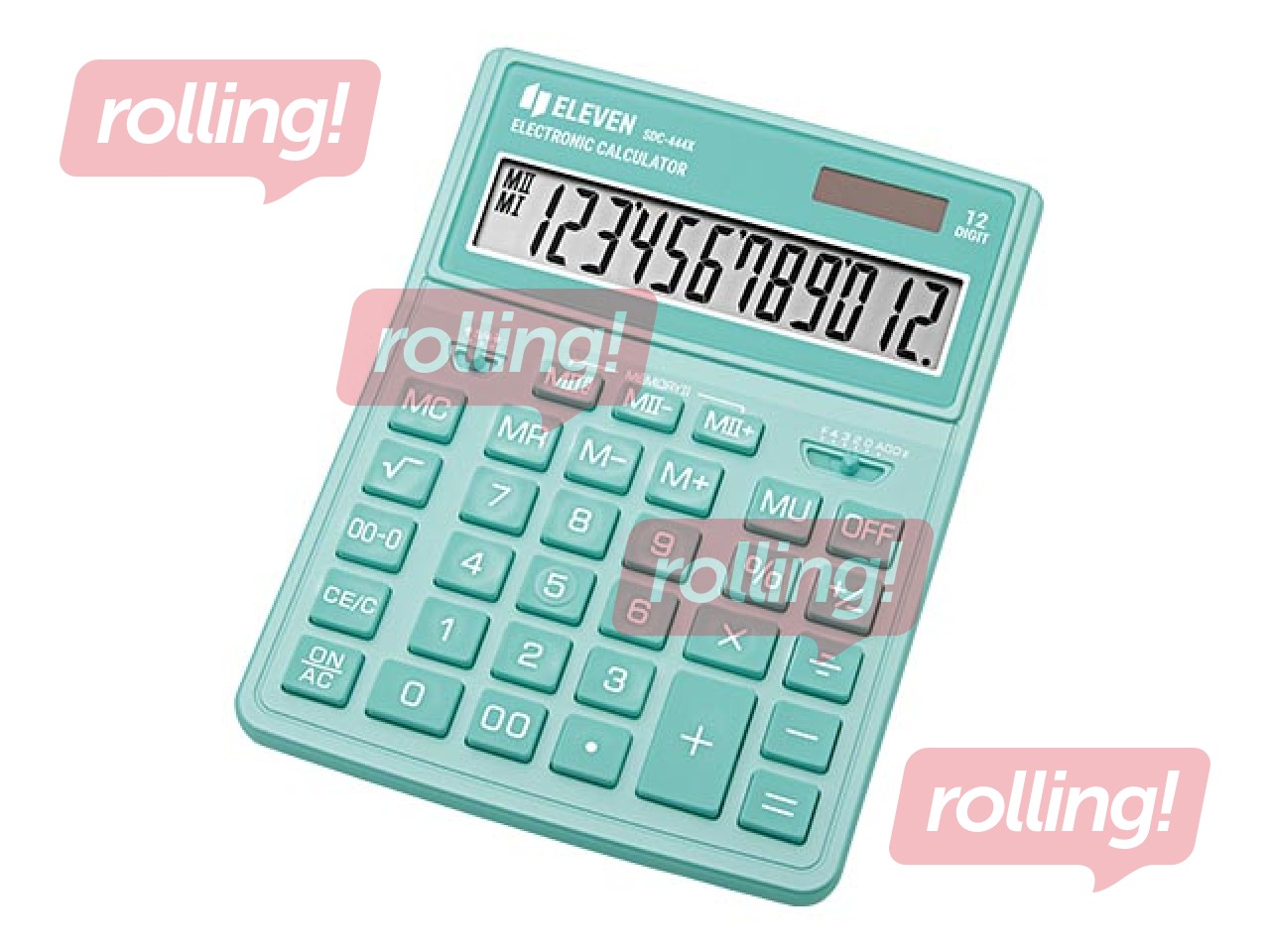 Kalkulators Eleven SDC-444XRGNE, zaļš