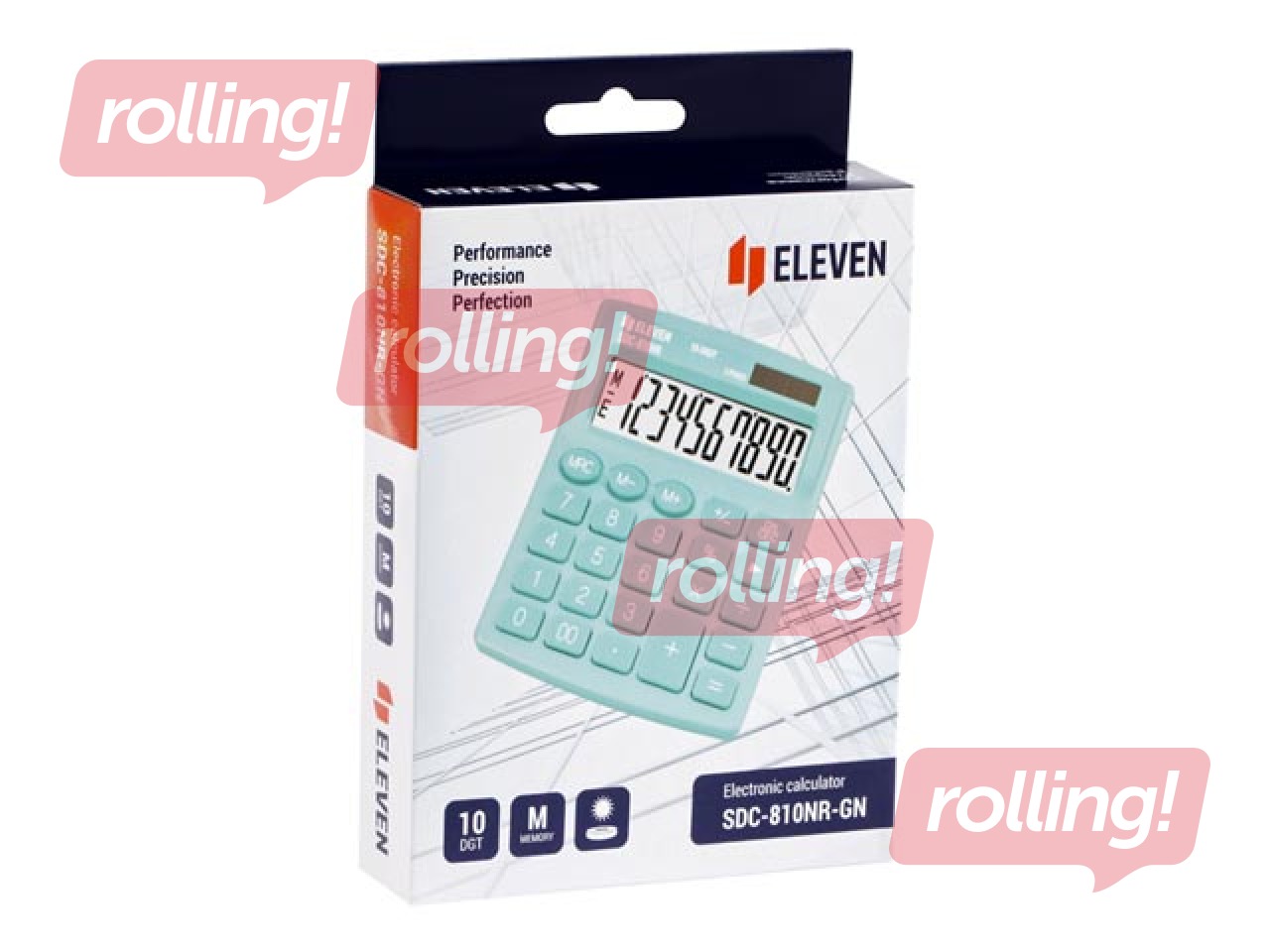 Calculator Eleven SDC-810NRGNE, green