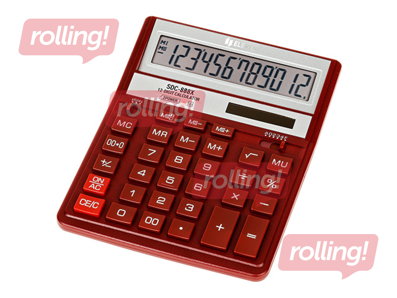 Kalkulaator Eleven SDC-888 XRD, punane
