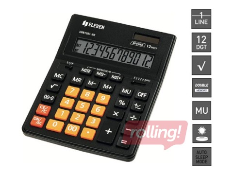 Kalkulators Eleven CDB-1201BK/OR