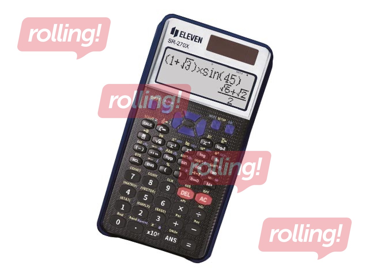 Kalkulators Eleven SR270XE, 417 funkcijas, melns