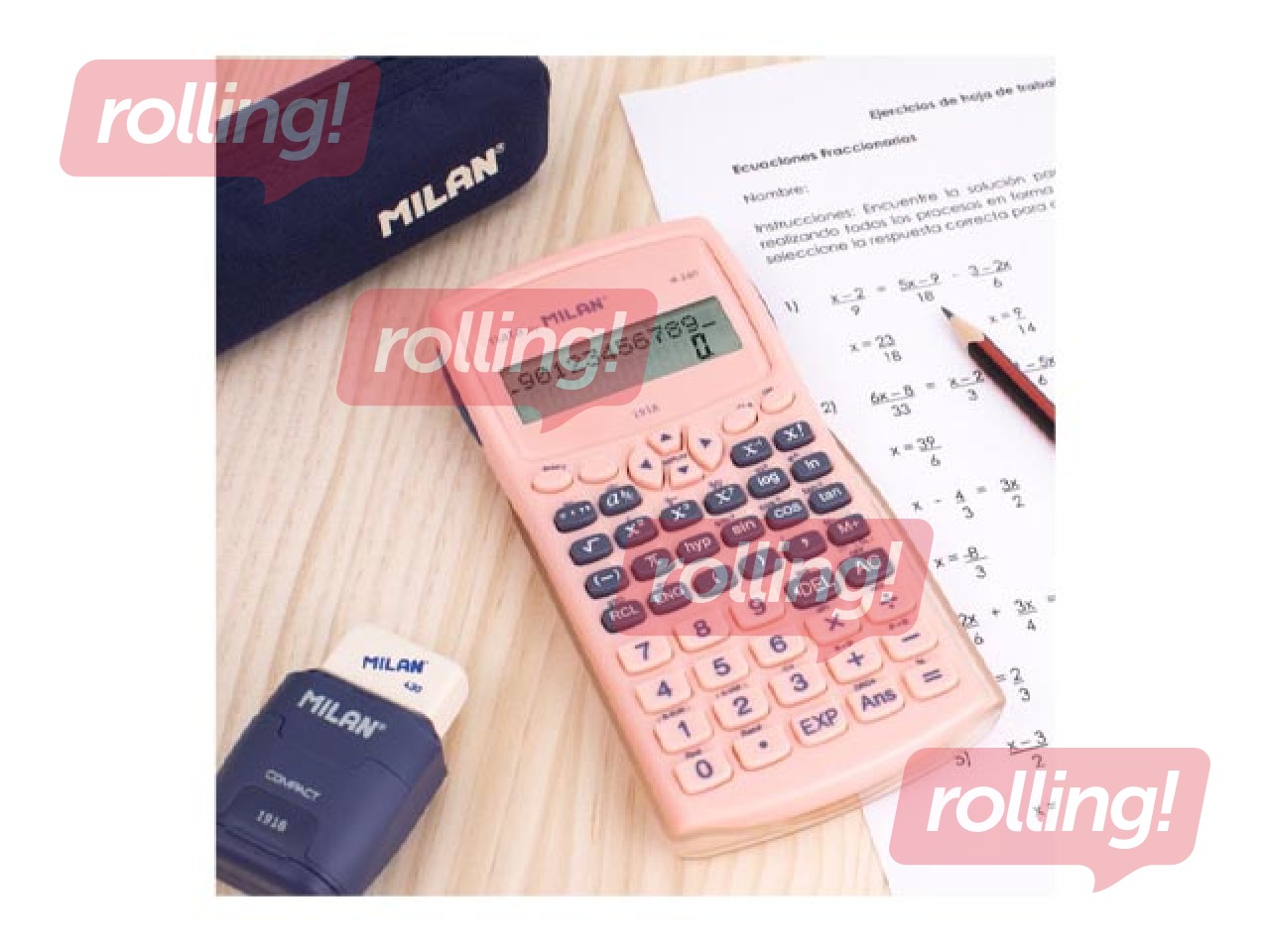 Kalkulators Milan, M240 1918, 240 funkcijas, rozā