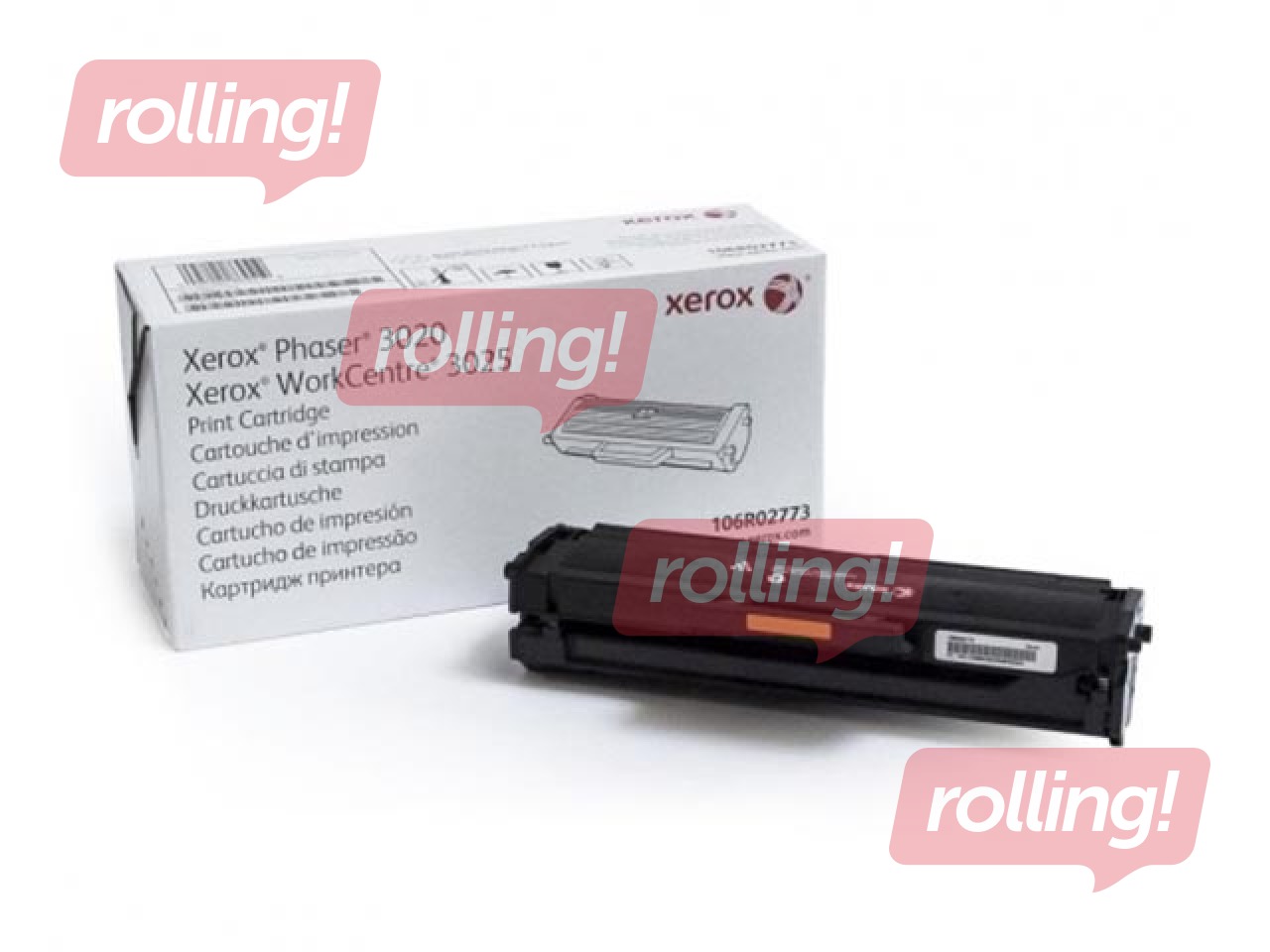 Tonera kasete Xerox Phaser 3020/WC3025, melna, (1500 lpp.)