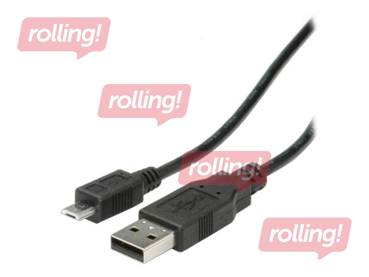 Savienotājvads Gembird USB - Micro USB, USB 2.0, 1.8m, melns