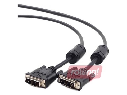DVI cable DVI M - DVI M, (24+1) dual link, 2m, black