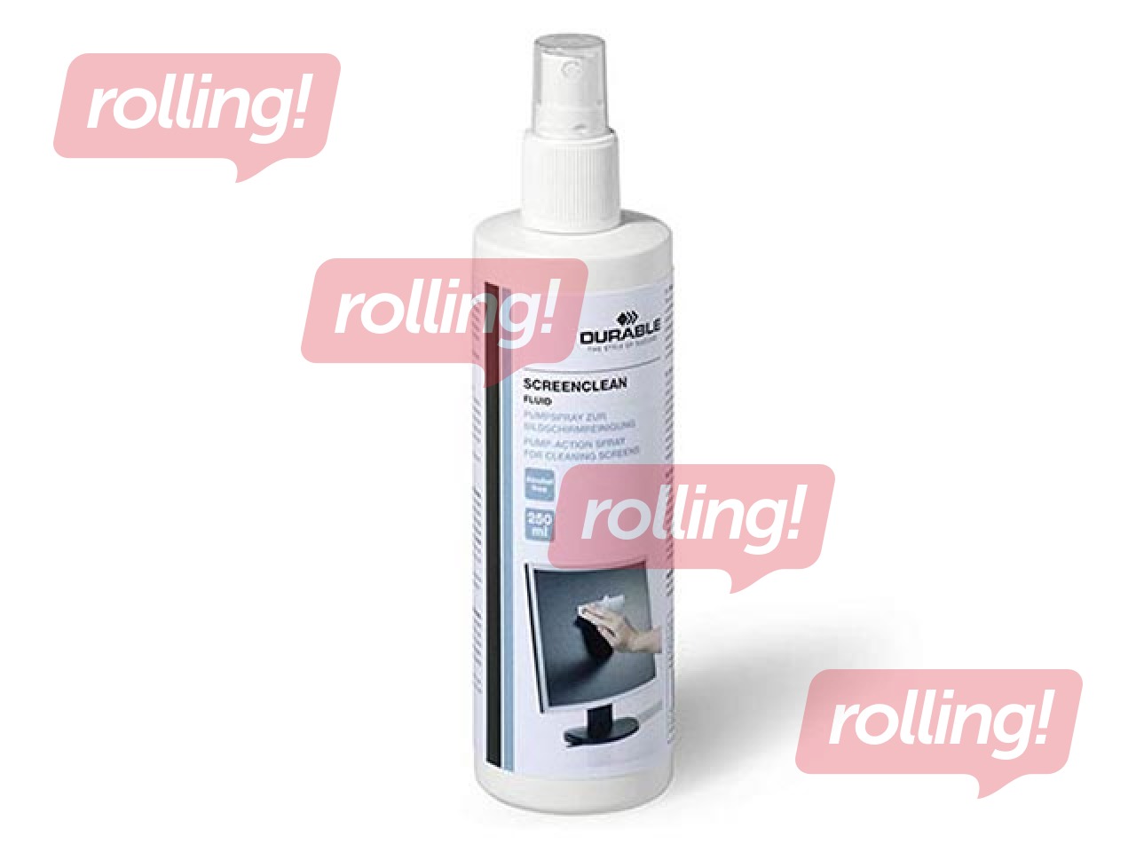 Monitori puhastusvahend, Durable, 250ml