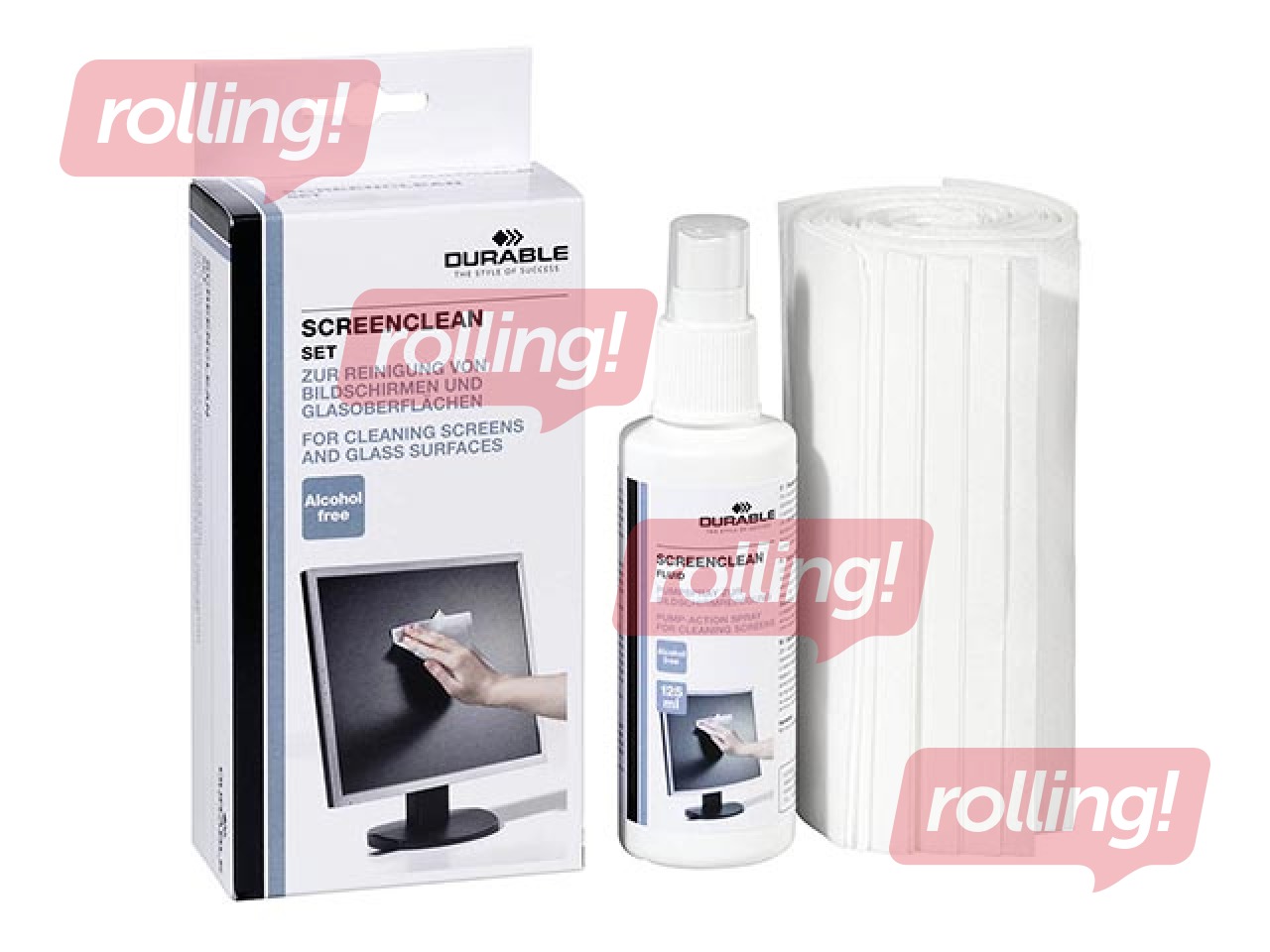 Monitoru tīrīšanas komplekts Durable Screenclean, 125ml