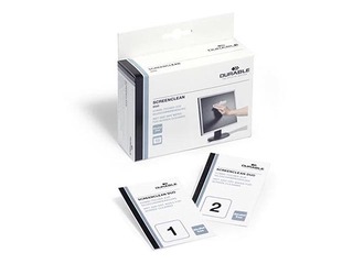 Monitora tīrīšanas komplekts DURABLE Screenclean Duo, 10 gab./pack.