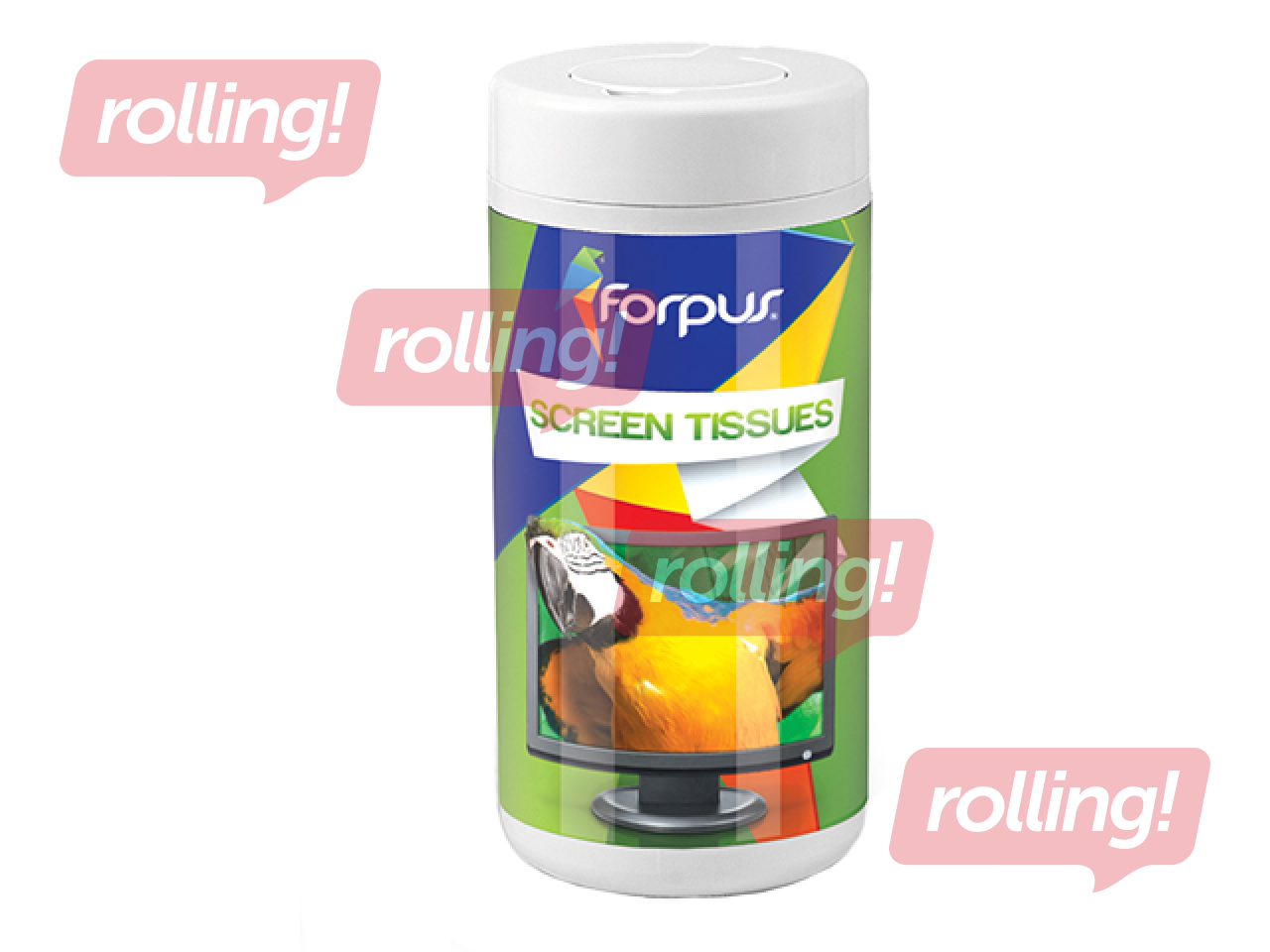 Monitoru tīrīšanas salvetes Forpus, 50 gab.