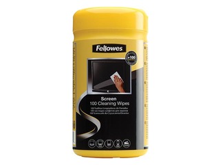 Monitori puhastamise rätikud Fellowes, 100 tk.