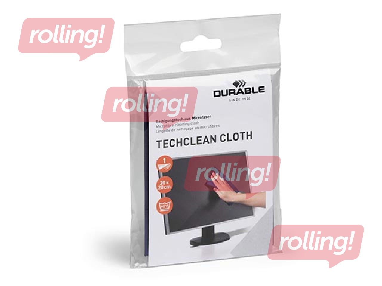 Mikrošķiedras lupatiņa Durable, 200x200mm