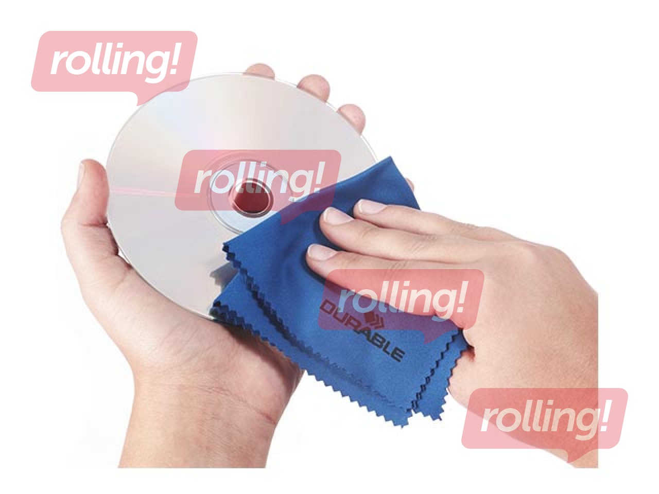 Салфетка тканевая Durable Techclean, из микрофибры, 200х200мм