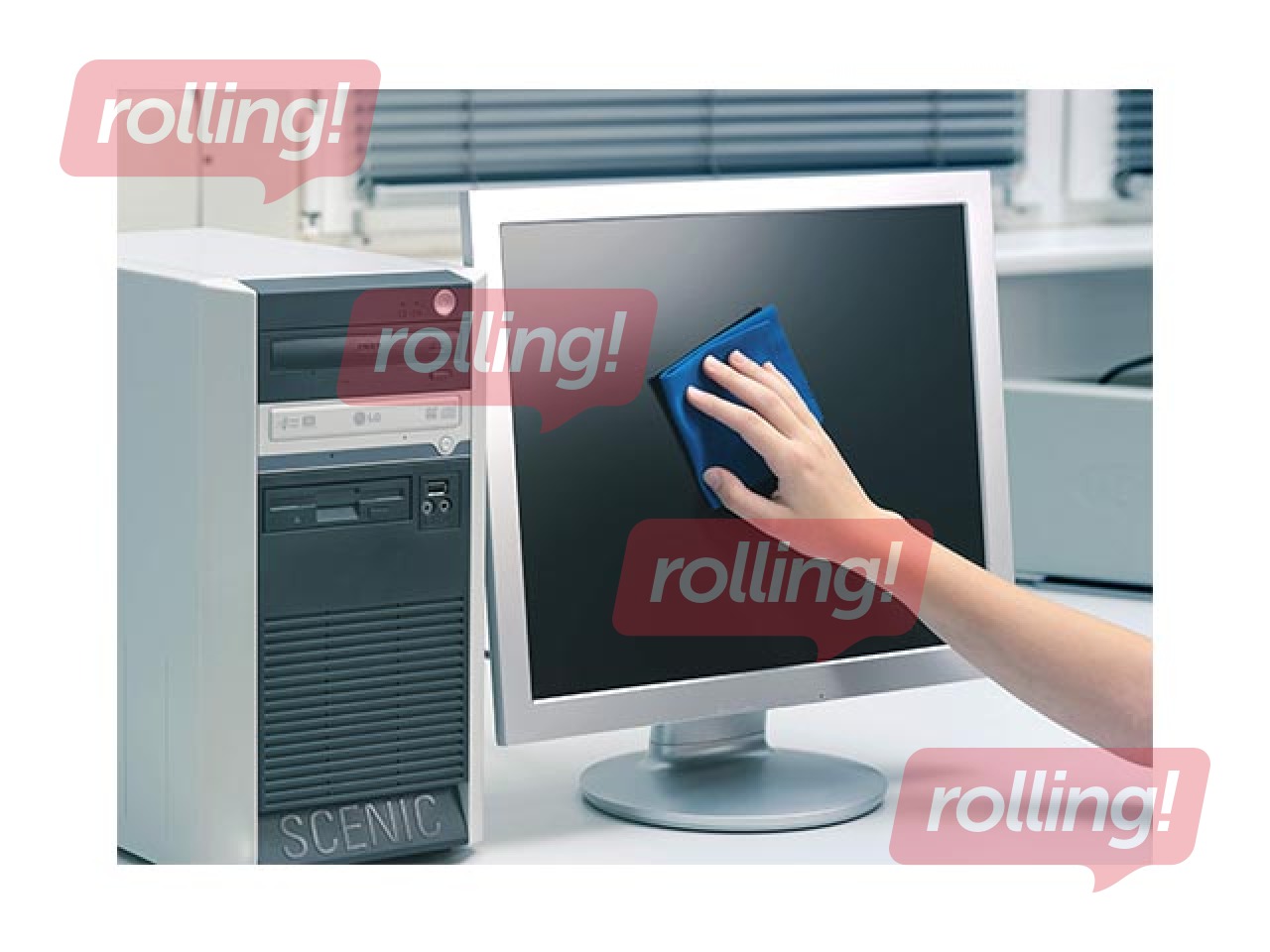 Салфетка тканевая Durable Techclean, из микрофибры, 200х200мм