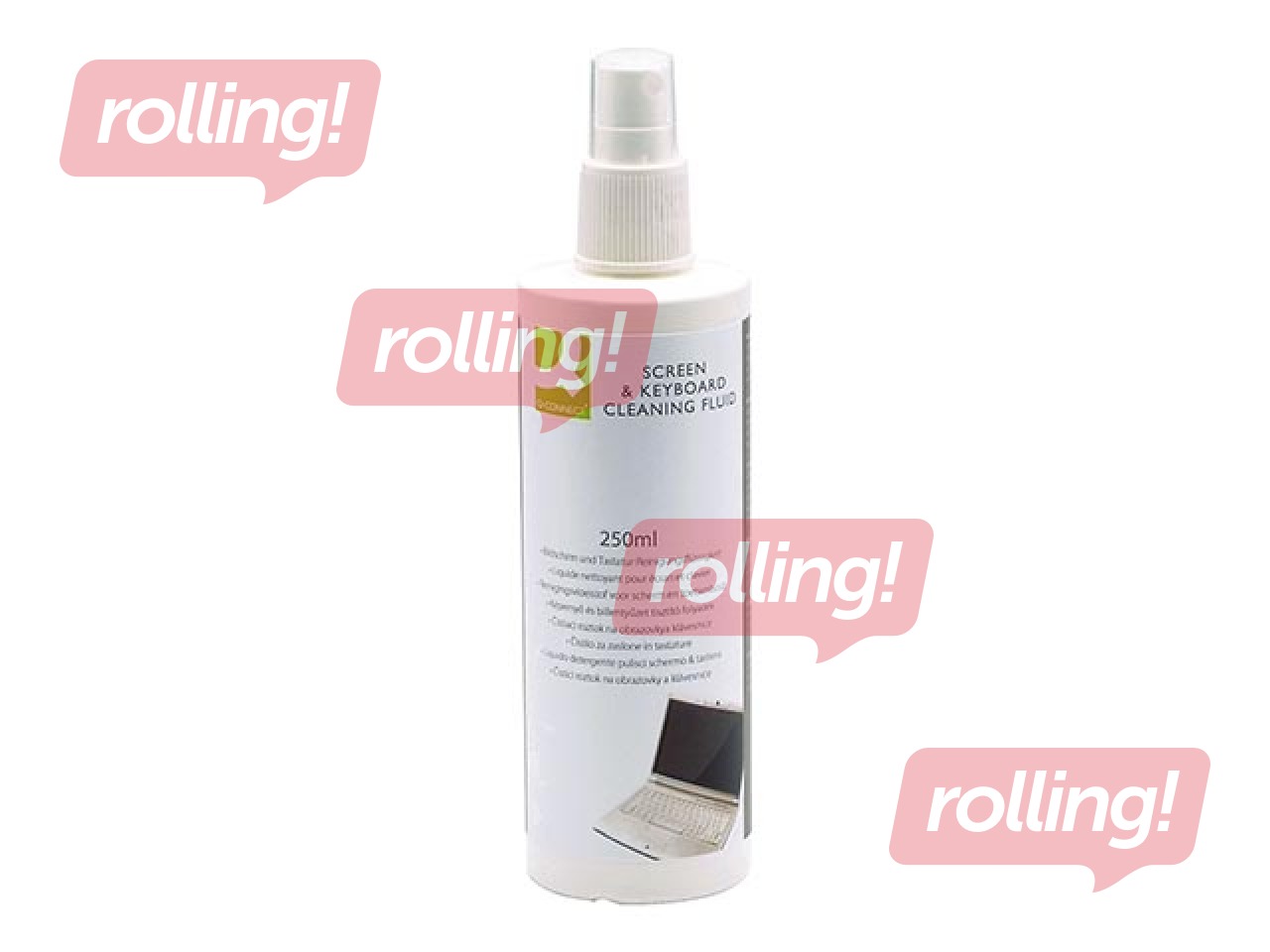 Monitoru un tastatūru tīrīšanas šķidrums Q-Connect, 250ml