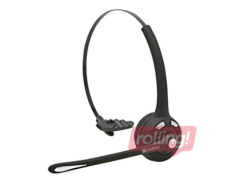 Sandberg Wireless Office Headset with Microphone, Bluetooth, Black