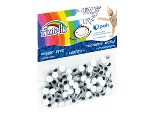 Moving eyes, Fiorello, 7 mm, 150 pcs, self-adhesive