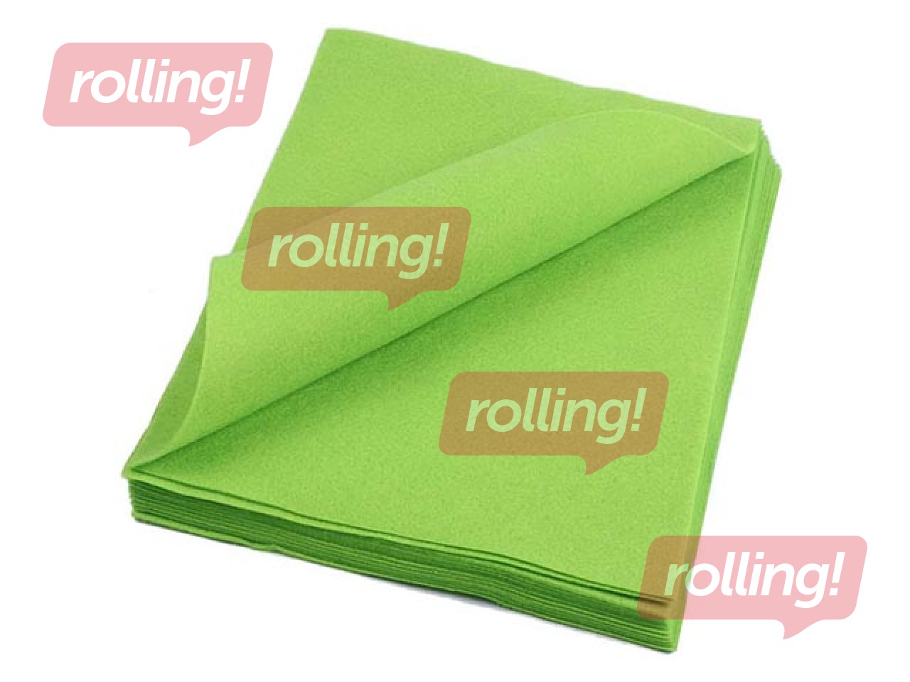 Войлок, 20x30см, 150г/м², салатово-зелёный, 10 листов