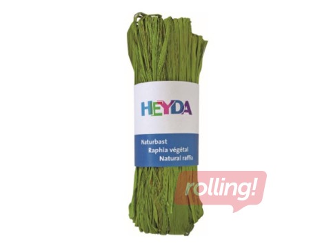 Raffia, natural, light green, 50 g.