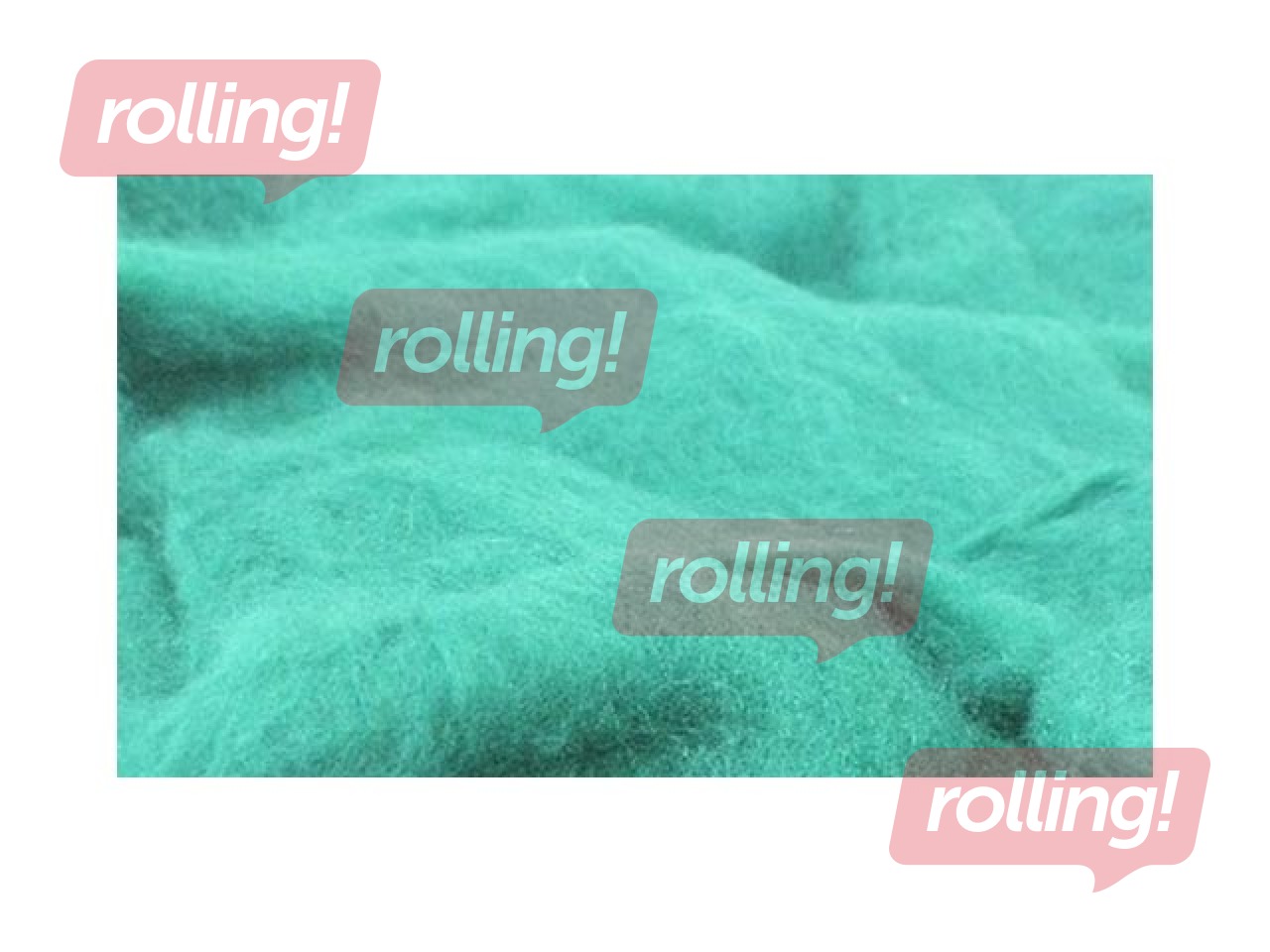 Шерсть 100% для валяния (кардочес), 50 г (+/ - 3 г), светло-бирюзовая