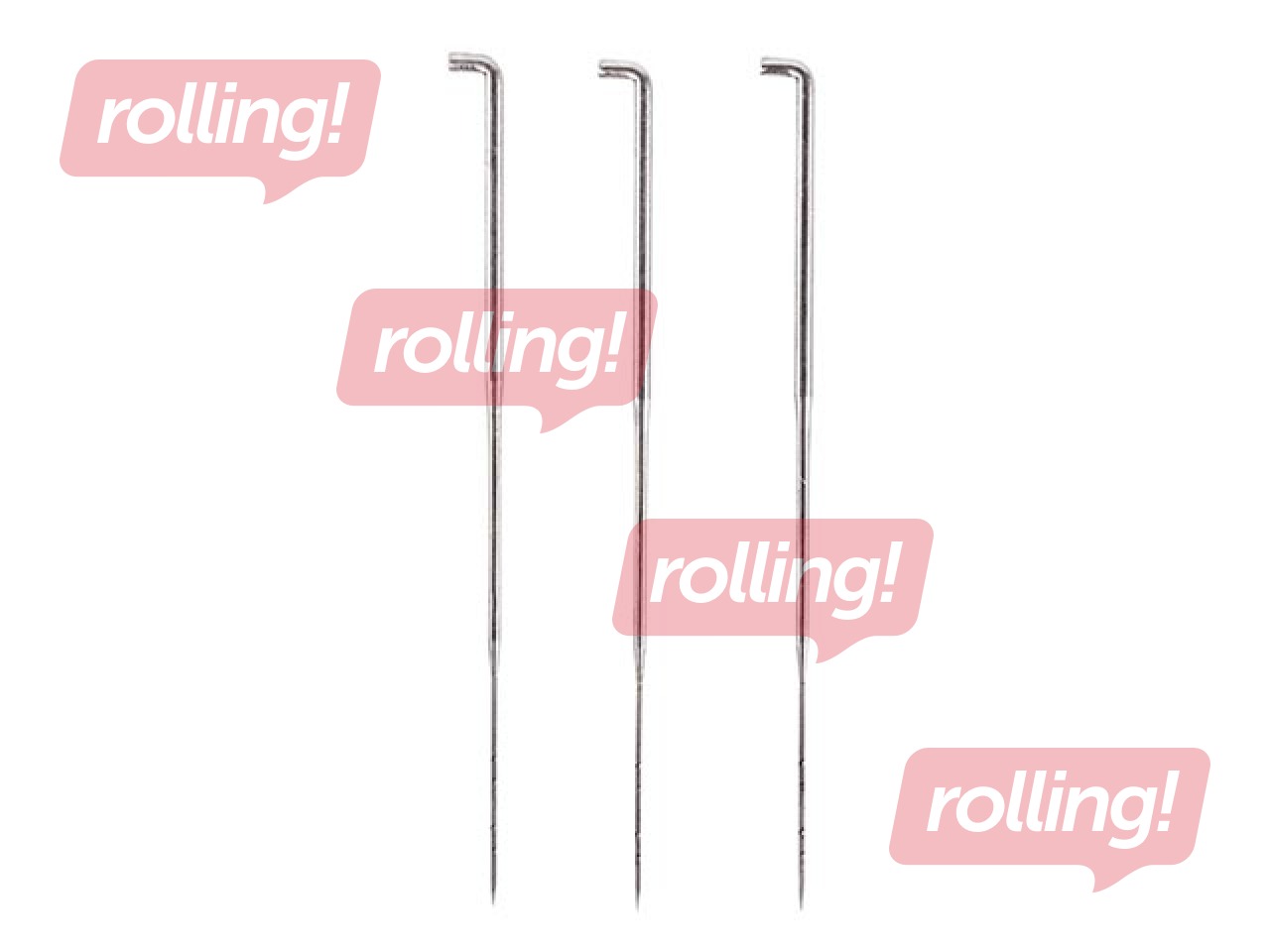 Felting needle set, 78 mm, 3 pcs., 3 types
