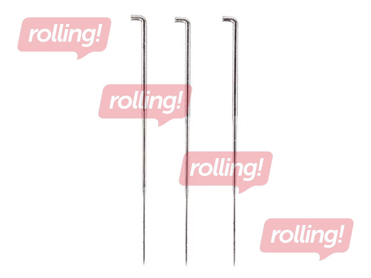 Viltimisnõelte komplekt, 78 mm, 3 tk, peened