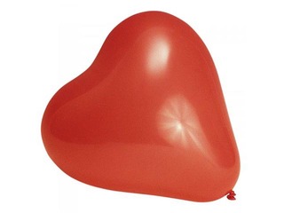 Balloons hearts, red, 10 pcs.