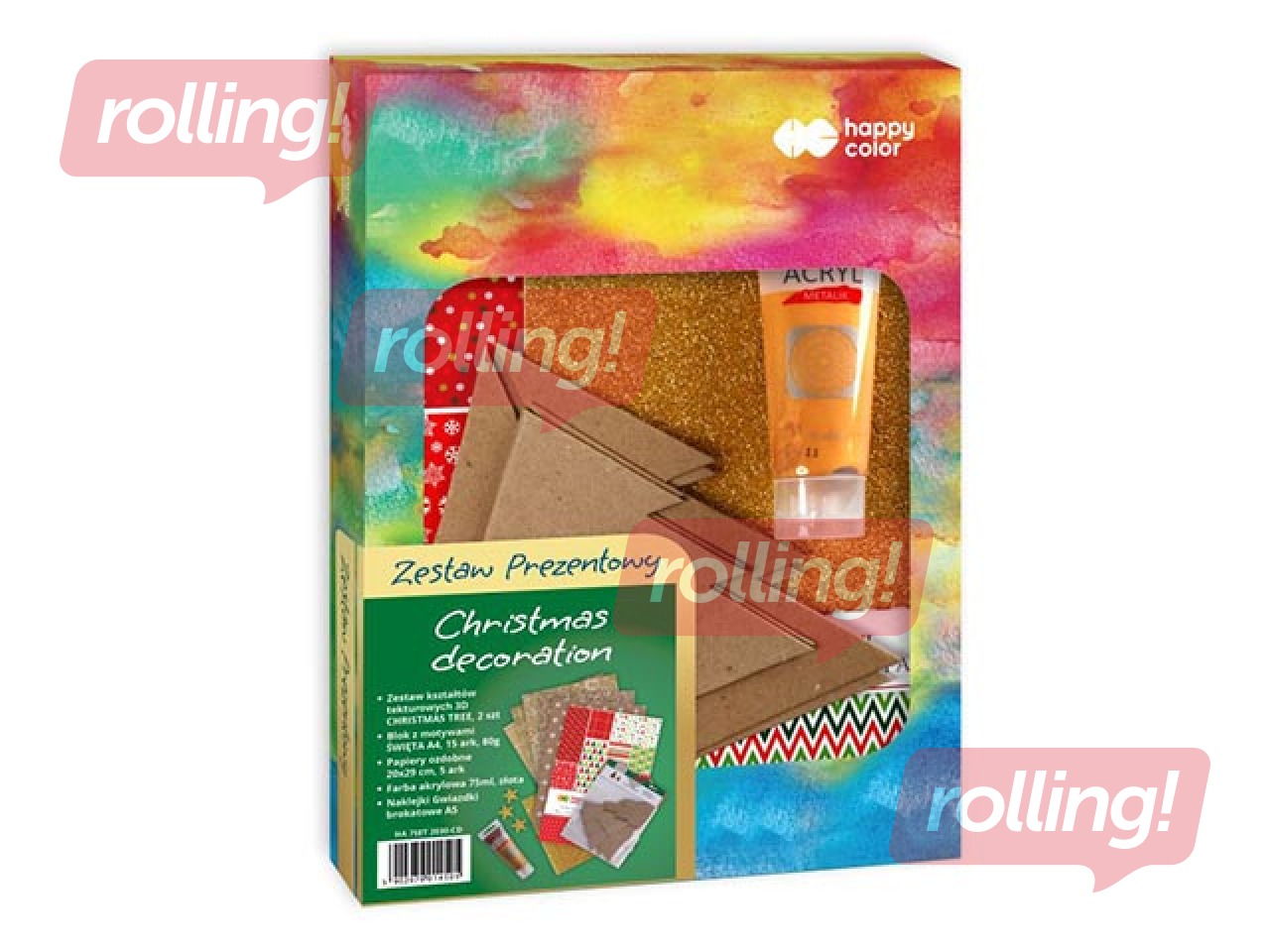 Radošs dāvanu komplekts ''Christmas Decoration'', Happy Color