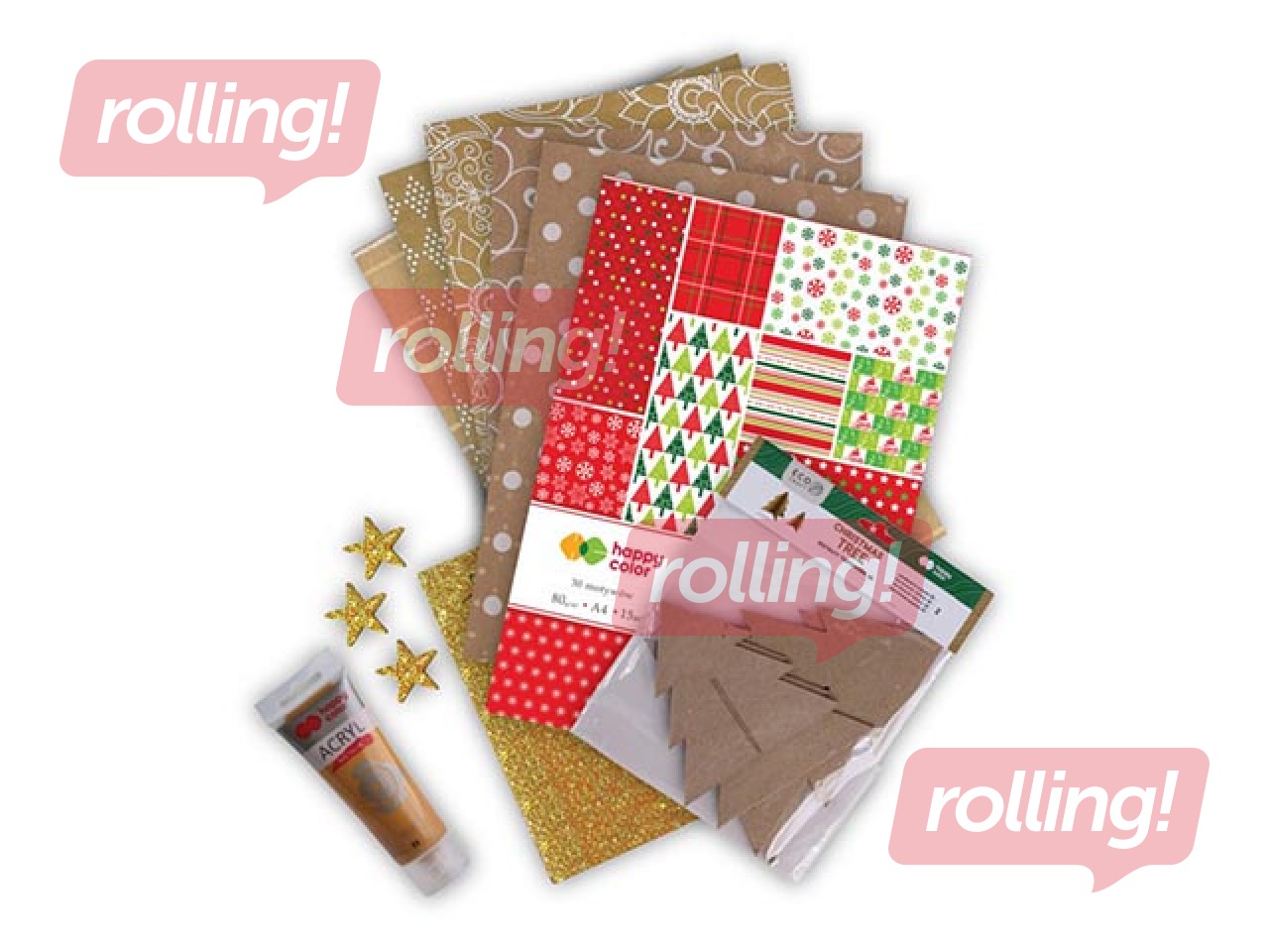 Radošs dāvanu komplekts ''Christmas Decoration'', Happy Color