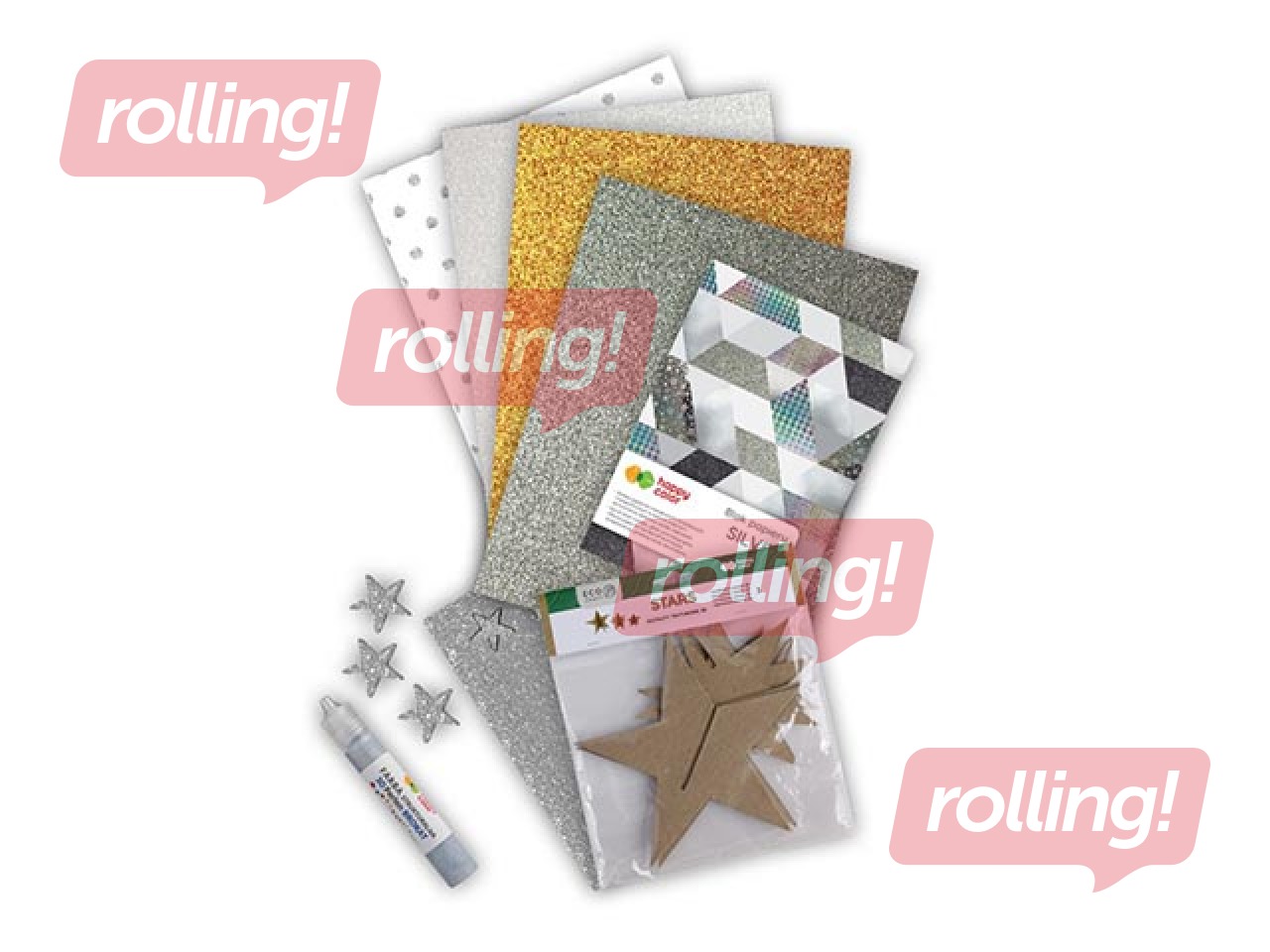 Radošs dāvanu komplekts ''X-mas Stars'', Happy Color