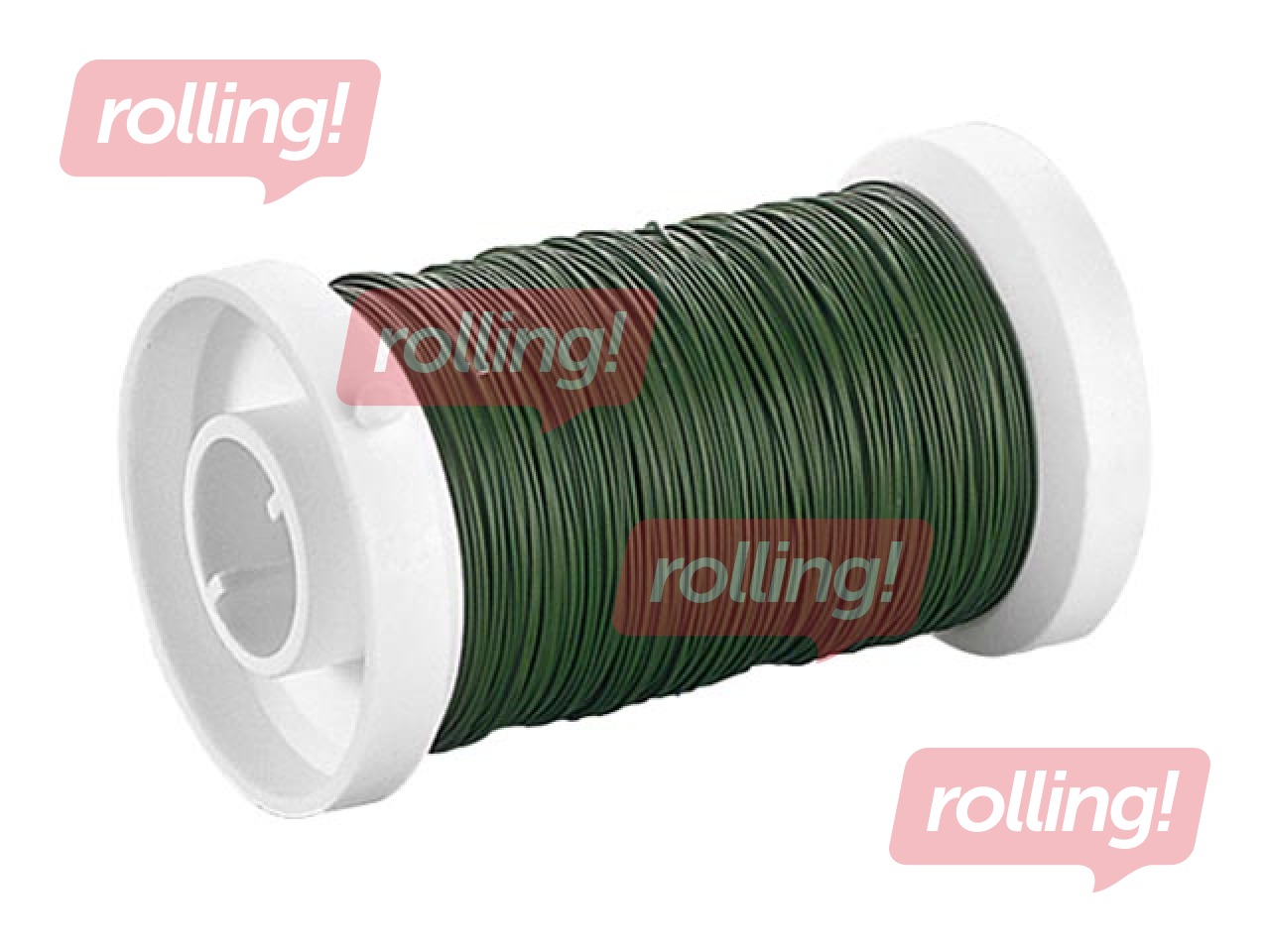 Krāsota stieple 0.35mm, 100m, tumši zaļa