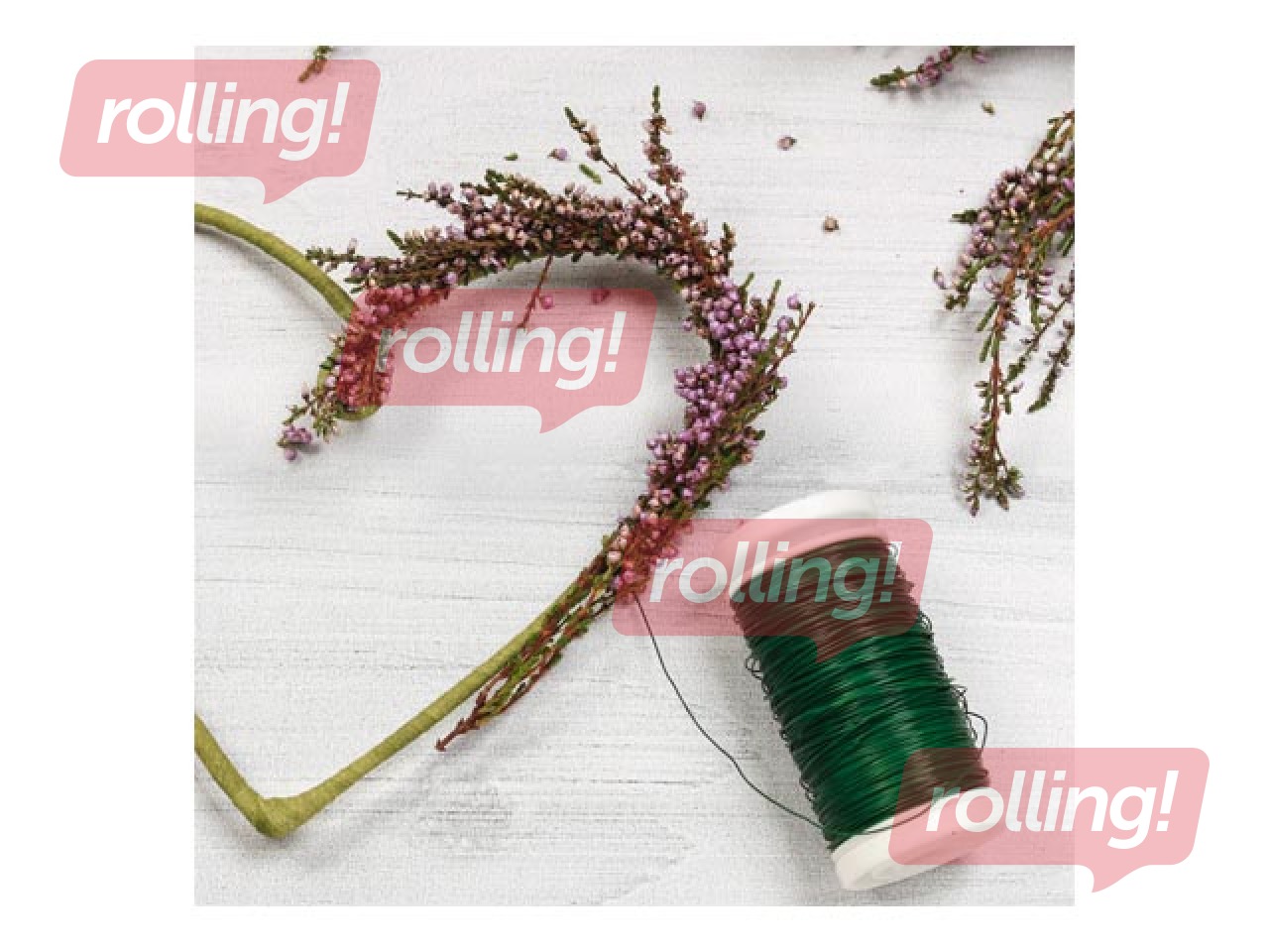 Krāsota stieple 0.35mm, 100m, tumši zaļa