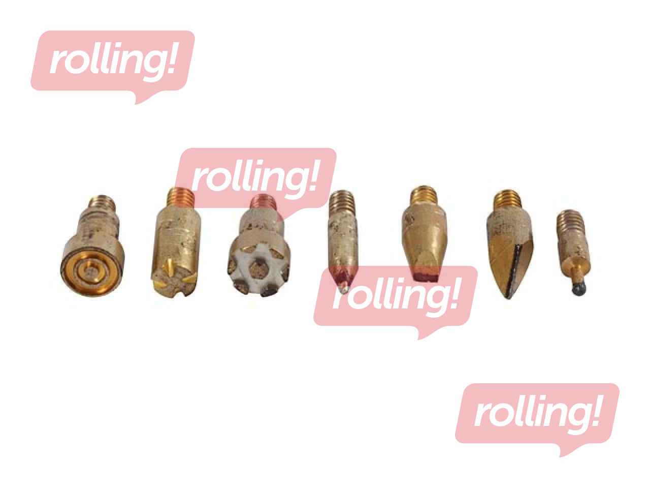 Pyrography pen, 7 burning tips