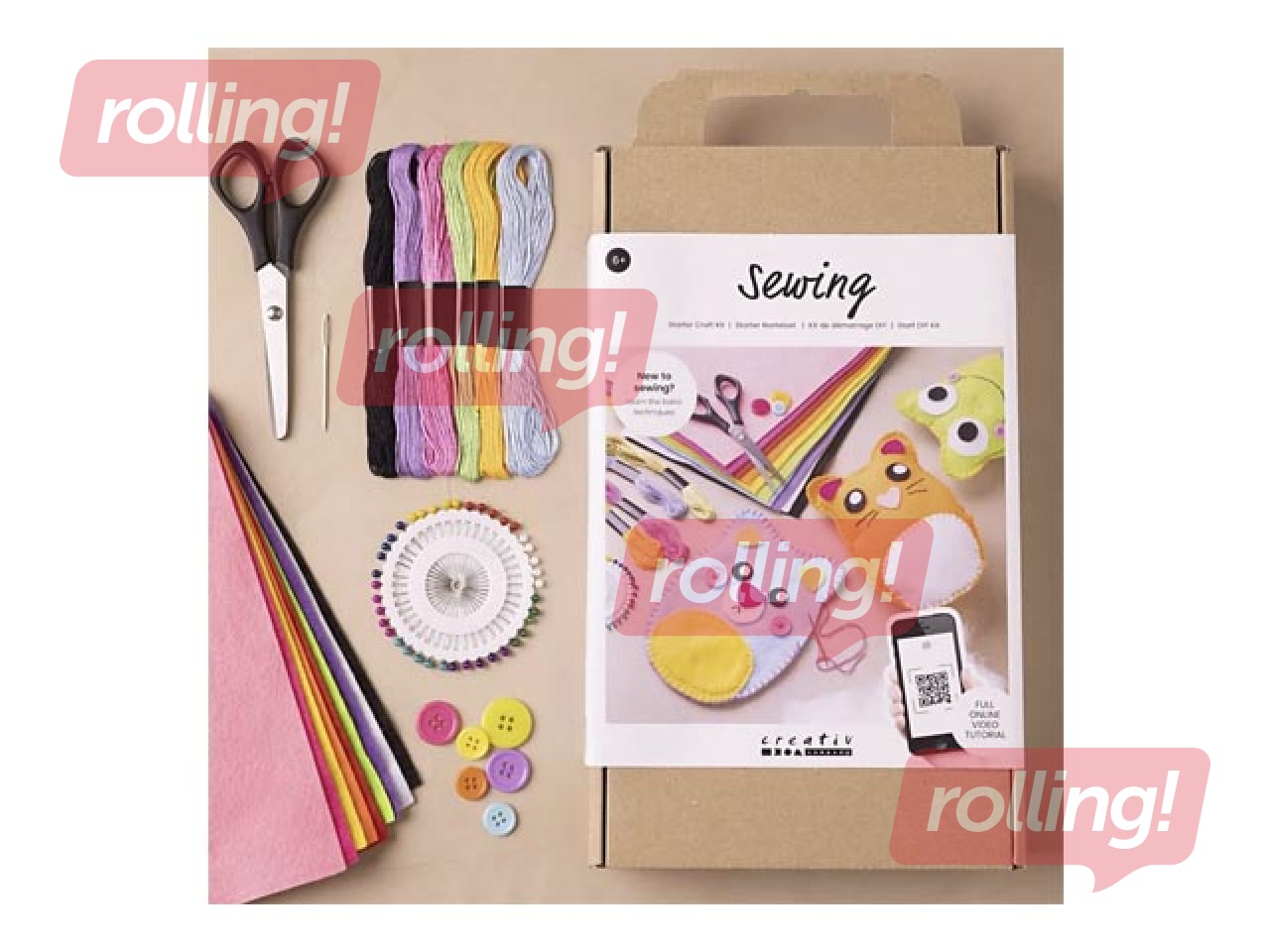 Radošais komplekts Starter Craft Kit Sewing Teddy Bears