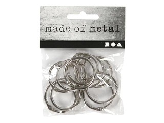 Металлические кольца, Ø25мм, 10 шт.