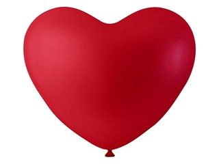 Balloons-Hearts, red, 8 pcs.