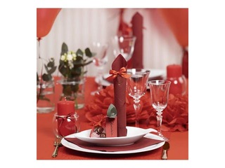 Zīdpapīra pomponi, sarkani, 3 gab.